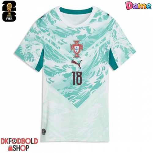 Portugal Pedro Neto #18 Udebanetrøje Dame VM 2026 Kort ærmer